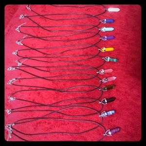 Healing pointed Chakra crystal gemstone